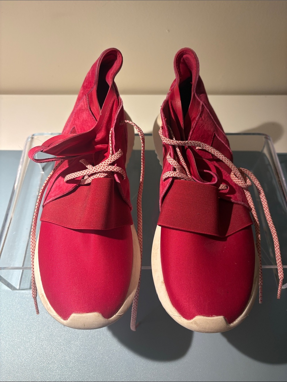 adidas Women’s Red High-Top Sneakers